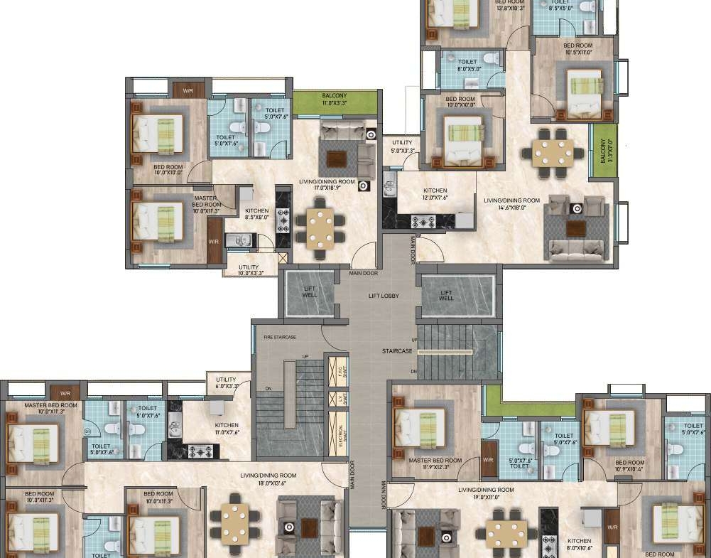 RAINBOW North Town 2,3 BHK